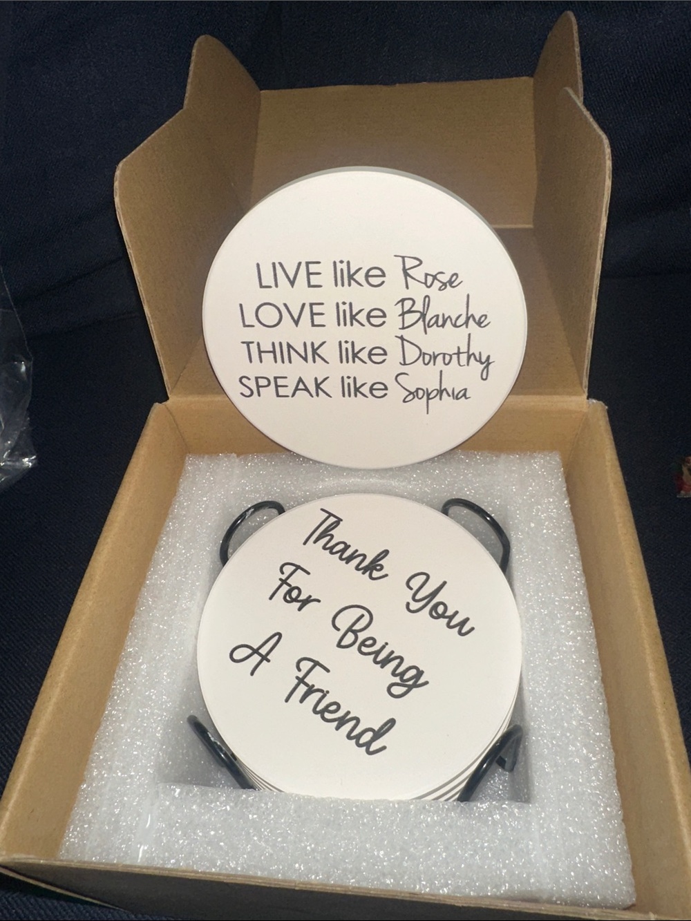 Golden Girls themed coasters